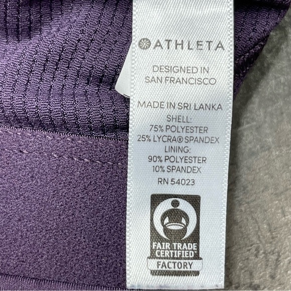 ATHLETA Hyper Focused Purple Floral Sports Bra size Small - Picture 9 of 10